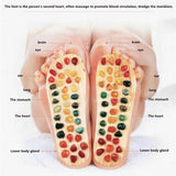 Maxbell Foot Massage Slippers with Natural Stone Summer Gifts Comfortable Adjustable 41 to 42