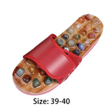 Maxbell Foot Massage Slippers with Natural Stone Summer Gifts Comfortable Adjustable 41 to 42