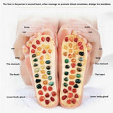 Maxbell Foot Massage Slippers with Natural Stone Summer Gifts Comfortable Adjustable 43 to 44