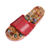 Maxbell Foot Massage Slippers with Natural Stone Summer Gifts Comfortable Adjustable 43 to 44
