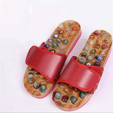 Maxbell Foot Massage Slippers with Natural Stone Summer Gifts Comfortable Adjustable 43 to 44