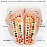 Maxbell Acupressure Massage Slippers for Adults Elderly Comfortable Black Adjustable 37 to 38