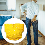 Maxbell Incontinence Underwear Waterproof Adult Diaper for Men Women Elderly Seniors yellow