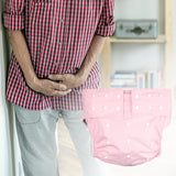 Maxbell Incontinence Underwear Waterproof Adult Diaper for Men Women Elderly Seniors pink
