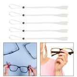 Maxbell 5 Pieces Glasses Strap Sunglasses Strap for Any Activities Hanging Neck Kids White