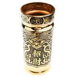 Max Buddha Supplies Lotus Copper Lucky Incense Tube Temple Buddha Decor -8 inch