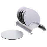 Max Round Table Coaster Heat-proof Stainless Steel Drink Coaster Set