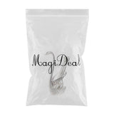 Max Creative Swan Table Kitchen Set Fruit Food Fork with Base Holder Set Silver