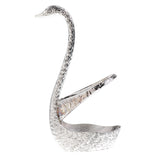 Max Creative Swan Table Kitchen Set Fruit Food Fork with Base Holder Set Silver