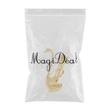 Max Creative Swan Holder Stylish Fruit Food Fork Spoon Holder Base 6 Fork Golden