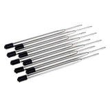Max 0.7mm Metal Ballpoint Pen Sign Pen Refills Ink Writing Tools - Black