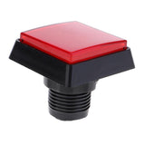 Max Rectangle Arcade Machine Game Button with led lamp illuminated Red
