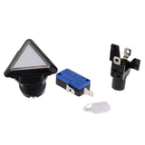 Max Triangle Arcade Machine Game Button with led lamp illuminated White