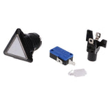 Max Triangle Arcade Machine Game Button with led lamp illuminated White