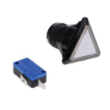 Max Triangle Arcade Machine Game Button with led lamp illuminated White