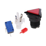 Max Triangle Arcade Machine Game Button with led lamp illuminated Red