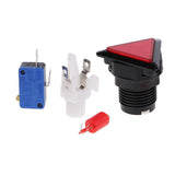 Max Triangle Arcade Machine Game Button with led lamp illuminated Red