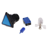 Max Triangle Arcade Machine Game Button with led lamp illuminated Blue
