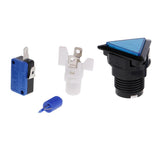 Max Triangle Arcade Machine Game Button with led lamp illuminated Blue