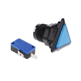 Max Triangle Arcade Machine Game Button with led lamp illuminated Blue