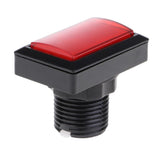 Max Rectangle Arcade Machine Game Button with Led Illuminated Push Button -Red