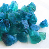 Max Natural Blue Green Fluorite Perforated with Irregular Desk Ornament 30-45mm