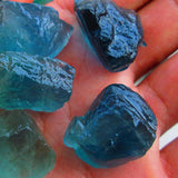 Max Natural Blue Green Fluorite Perforated with Irregular Desk Ornament 30-45mm