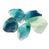 Max Natural Blue Green Fluorite Perforated with Irregular Desk Ornament 30-45mm