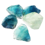 Max Natural Blue Green Fluorite Perforated with Irregular Desk Ornament 30-45mm
