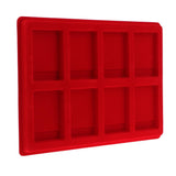 Max 8 Grid Velvet Frame Series Display Tray Coin Case for PCGS NGC Display -Red