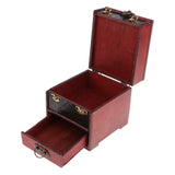 Max Retro Metal Lock Jewelry Treasure Chest Jewelry Storage box 14x12cm