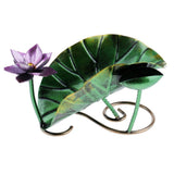 Max Stainless Steel Lotus Leaf Wine Rack Wine Bottle Holder Display Home Decor
