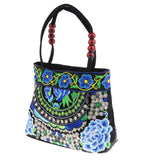 Max Embroidery Travel Shoulder Bag Double Faced Flower Handmade Women Bags #1