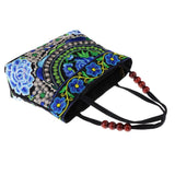 Max Embroidery Travel Shoulder Bag Double Faced Flower Handmade Women Bags #1