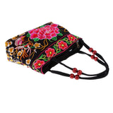 Max Embroidery Travel Shoulder Bag Double Faced Flower Handmade Women Bags #2