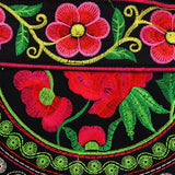 Max Embroidery Travel Shoulder Bag Double Faced Flower Handmade Women Bags #3
