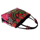 Max Embroidery Travel Shoulder Bag Double Faced Flower Handmade Women Bags #3