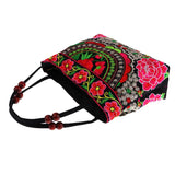 Max Embroidery Travel Shoulder Bag Double Faced Flower Handmade Women Bags #3