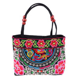 Max Embroidery Travel Shoulder Bag Double Faced Flower Handmade Women Bags #5