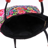 Max Embroidery Travel Shoulder Bag Double Faced Flower Handmade Women Bags #5