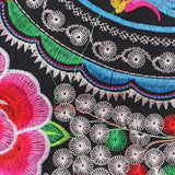 Max Embroidery Travel Shoulder Bag Double Faced Flower Handmade Women Bags #5