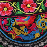 Max Embroidery Travel Shoulder Bag Double Faced Flower Handmade Women Bags #5