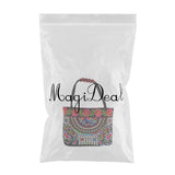 Max Embroidery Travel Shoulder Bag Double Faced Flower Handmade Women Bags #6