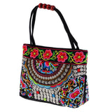 Max Embroidery Travel Shoulder Bag Double Faced Flower Handmade Women Bags #6