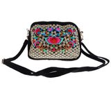 Max Embroidery Travel Shoulder Bag Double Faced Flower Handmade Women Bags #9