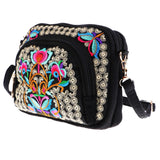 Max Embroidery Travel Shoulder Bag Double Faced Flower Handmade Women Bags #9