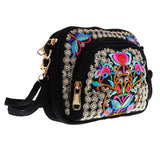 Max Embroidery Travel Shoulder Bag Double Faced Flower Handmade Women Bags #9