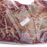 Max Handmade Peacock Embroidery Ethnic Travel Shoulder Bag Women Bags Wine Red