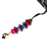 Max Handmade Peacock Embroidery Ethnic Travel Shoulder Bag Women Bags Black