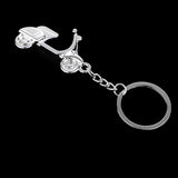 Maxbell 3D Creative Motorcycle Shaped Metal Keychain Souvenir Keyring Chains Gifts